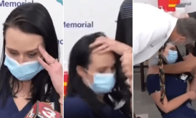 VÍDEO: Enfermera se desmayó cuando le aplicaban la vacuna para el Covid-19