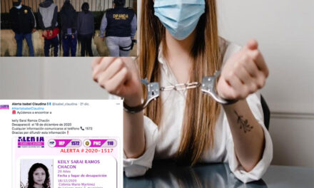 Joven la reportaron desaparecida el 18 de Diciembre “Hoy fue capturada por extorsión”