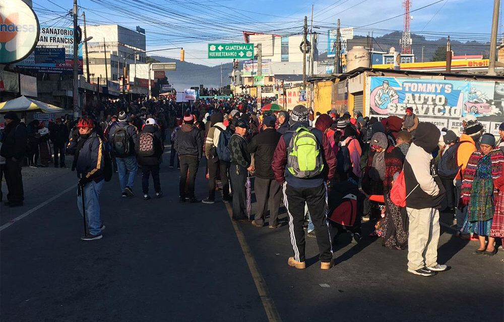 Masiva manifestación para mañana 09 de diciembre en Totonicapán y cuatro caminos