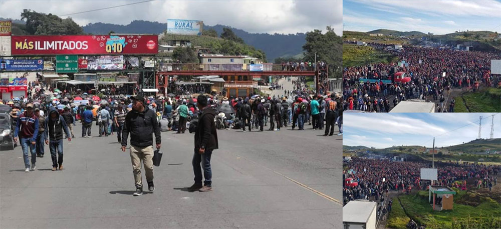 Autoridades de Totonicapán bloquean carretera Interamericana