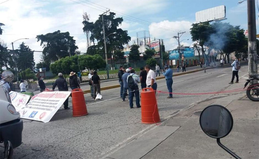 Alerta: Participantes de la manifestación cierran paso en avenida Petapa