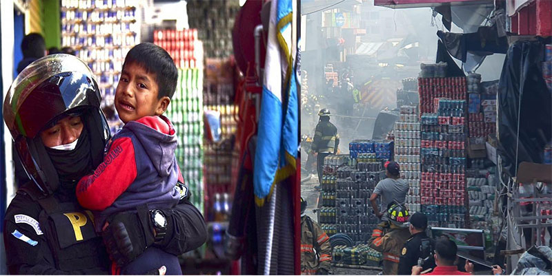 Rescatan a niño que estaba atrapado en incendio de Xela