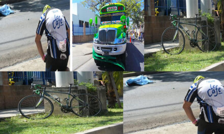 Bus arrolla a ciclista a metros de llegar a su destino en El Salvador