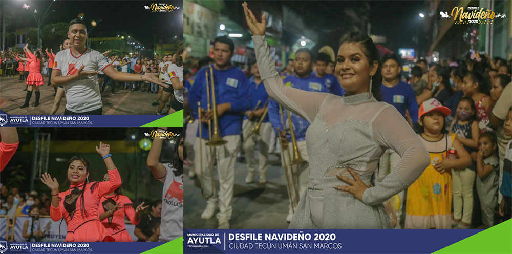 San Marcos: Desfile navideño 2020 sin mascarilla ni distanciamiento