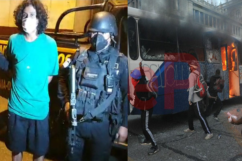 Juez envía a prisión a detenido por incendio de Transurbano