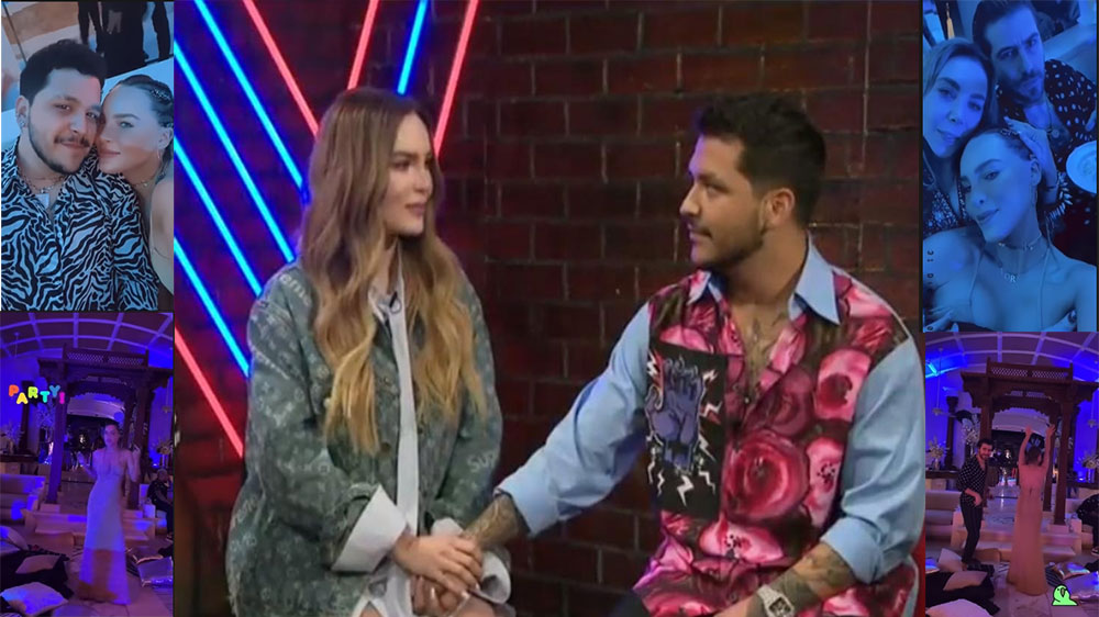 VÍDEO: Belinda estrena vestido para recibir el año junto a Cristian Nodal