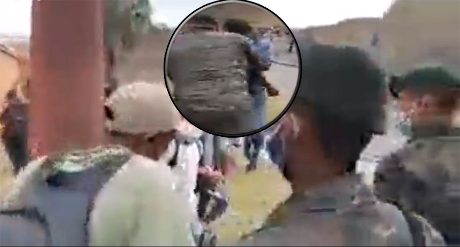 VIDEO: Ejército de Guatemala utiliza palos para detener a migrantes hondureños