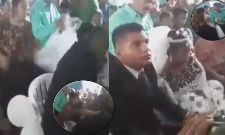 VIDEO: Mujer impide una boda y le arranca el velo a la novia