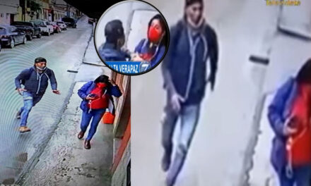 VIDEO: Ladrón es captado cuando le arrebataba el celular a una mujer en Cobán