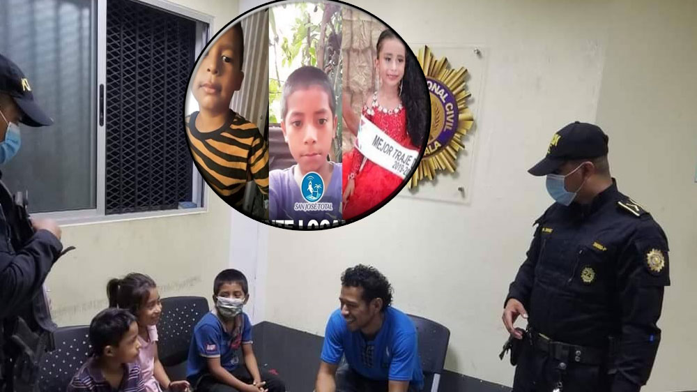 Localizan a los 3 menores que habían sido secuestrados junto al asesino de dos personas en Escuintla