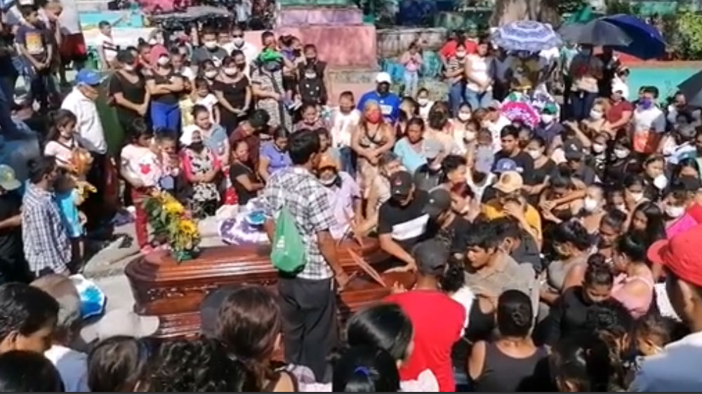 VIDEO: Así despiden a los hermanos que fueron asesinados en Escuintla