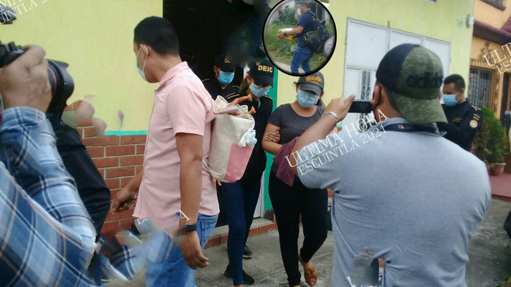 ESCUINTLA: Capturan a una mujer con Q350 mil durante allanamiento por la PNC