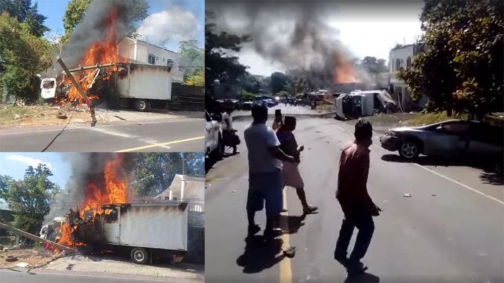 VÍDEO: Choque frontal de dos camiones deja una persona fallecida en Ruta al Pacifico