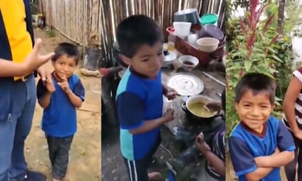 VIDEO: Niño que juega fútbol con botas de hule padece de desnutrición
