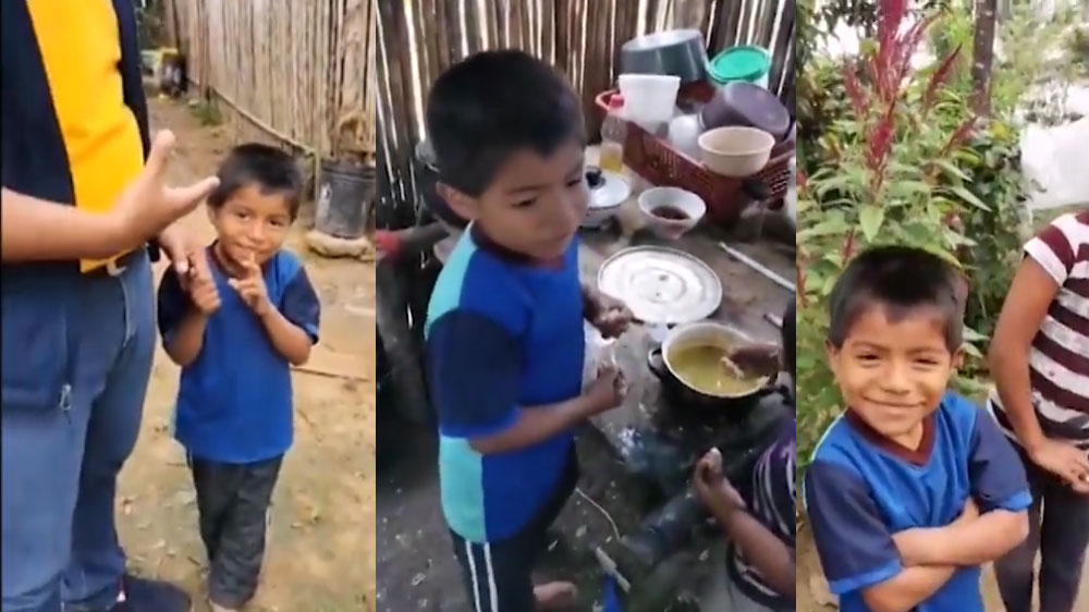 VIDEO: Niño que juega fútbol con botas de hule padece de desnutrición