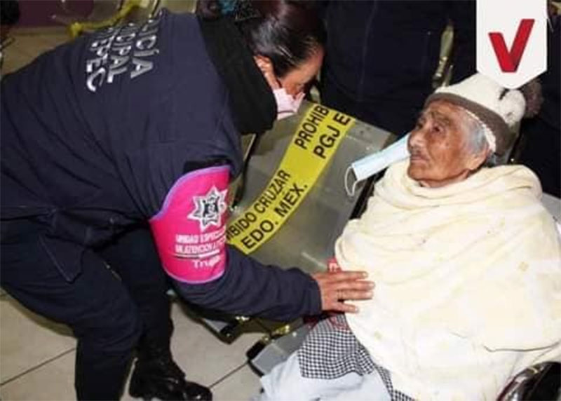 Abuelita fue golpeada y abandonada por sus familiares