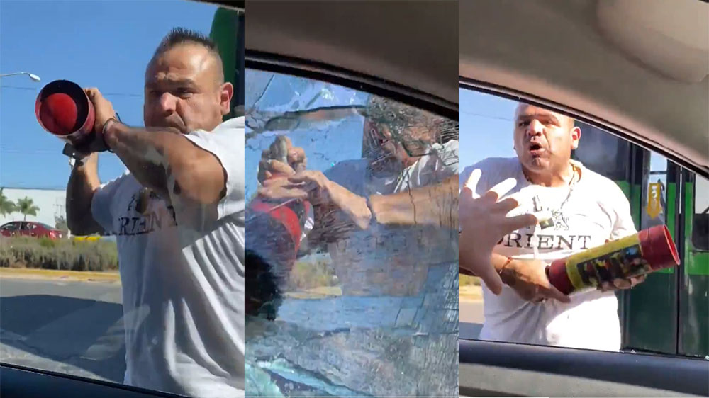 VÍDEO: Chofer se enfureció luego de que el conductor le pidiera que no tirara basura en la calle