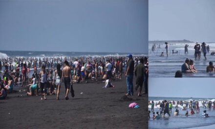 Decenas de personas llegaron al Puerto de San José para celebrar el nuevo año 2021