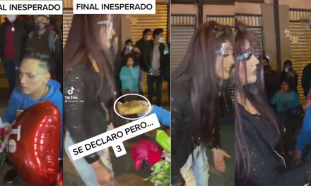 VIDEO: Hombre le declara su amor a una mujer con detalles y ella lo rechaza