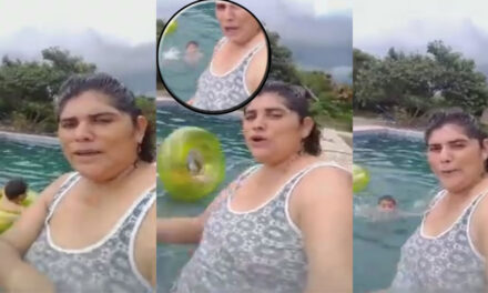 Madre graba el momento en que su hijo se ahoga