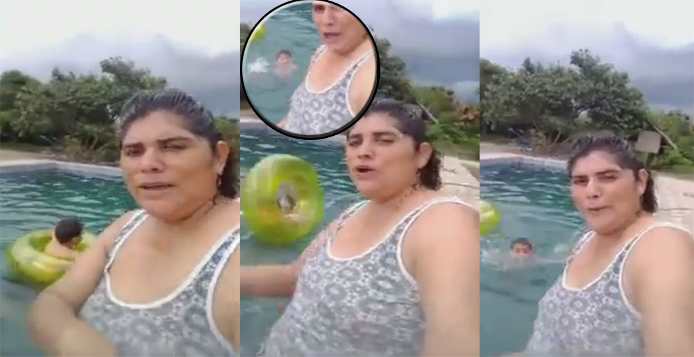 Madre graba el momento en que su hijo se ahoga