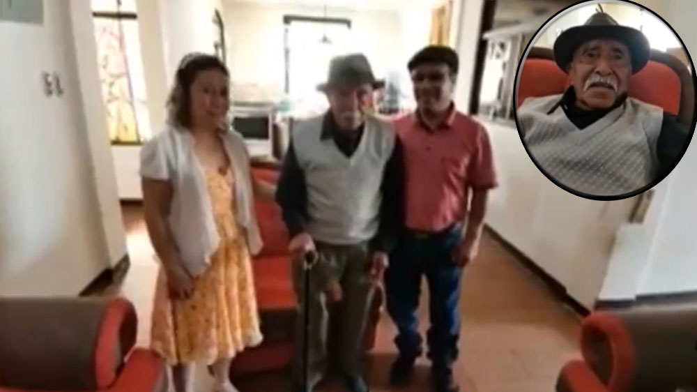 VIDEO: Abuelito cumple 119 años de edad en San Marcos