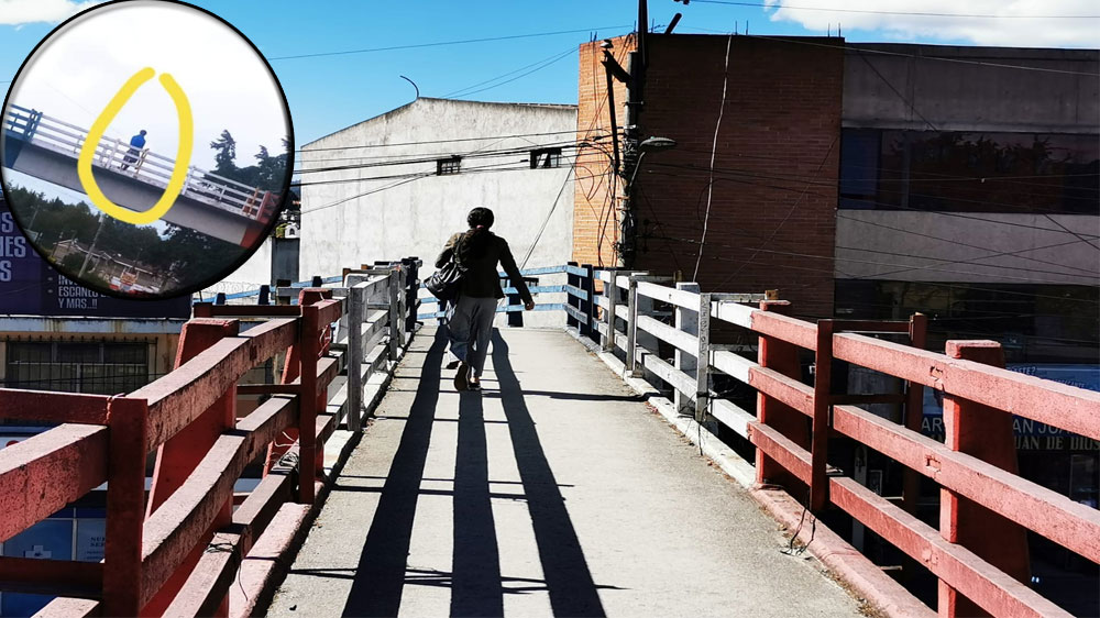 Usuarios denuncian asaltos en una pasarela de Quetzaltenango