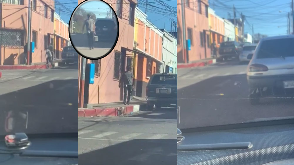 VIDEO: Ladrones captados robando baterías de carros en la zona 11