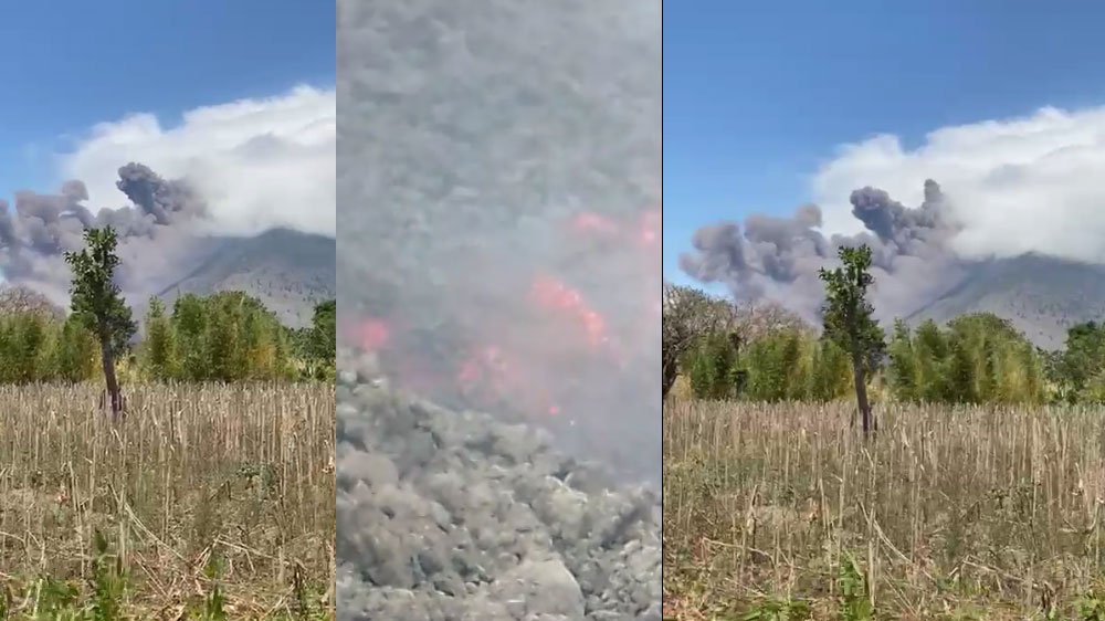 VIDEO: Fuerte explosión del Volcán de Pacaya dejando río de lava