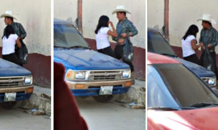 VIDEO: Menor de edad es captada pidiéndole a su pareja que tengan relaciones en la vía pública