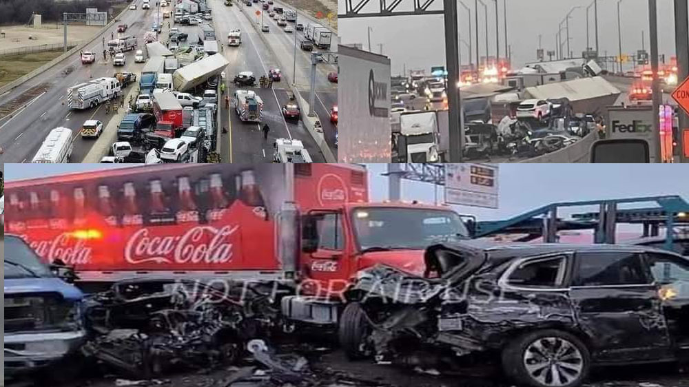 VIDEO: Choque masivo deja seis personas muertas en Texas