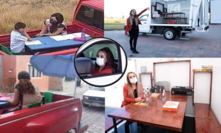 Maestra recorre varios kilómetros en su pickup para dar clases a sus alumnos que no tienen acceso a Internet