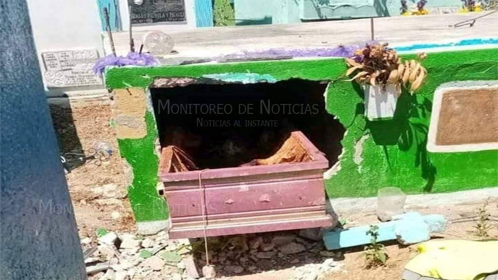 TERROR | Destrozan tumba y se roban cadáver de señora que falleció el año pasado