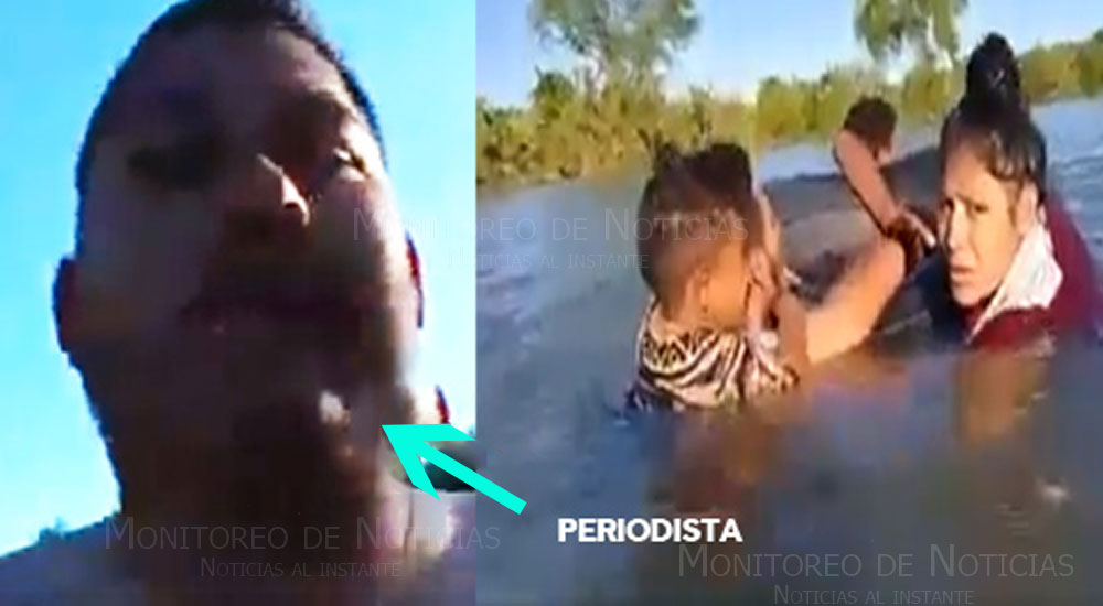 Periodista graba el momento en que una familia se está ahogando y solo llego para entrevistarlos