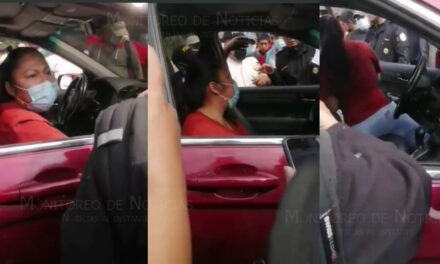 Conductora atropella a manifestante en Santa Rosa y los manifestantes se enfurecen (Video)