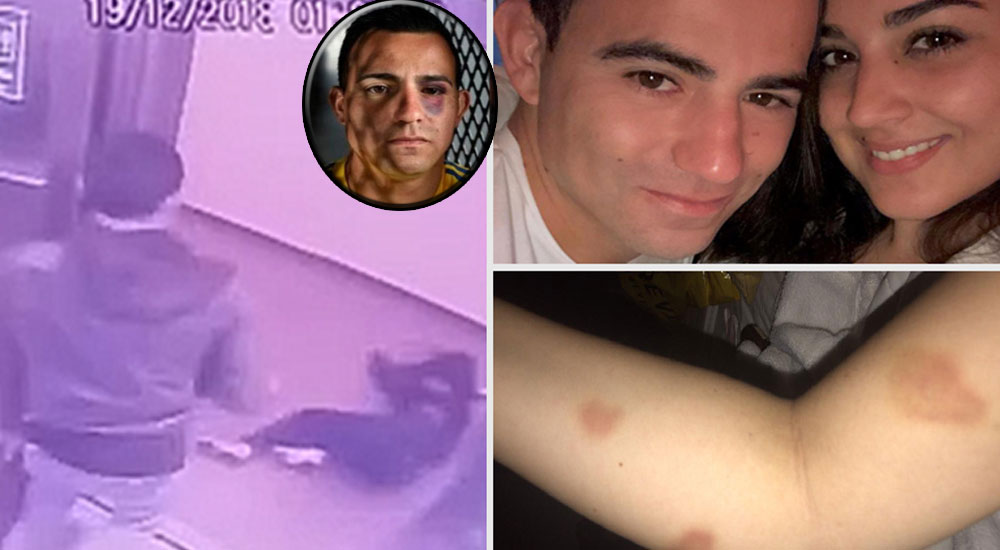 Lo denuncia por violencia y lo logra encarcelar: Andrea Aparicio visita a su ex Marco Pappa (Video)