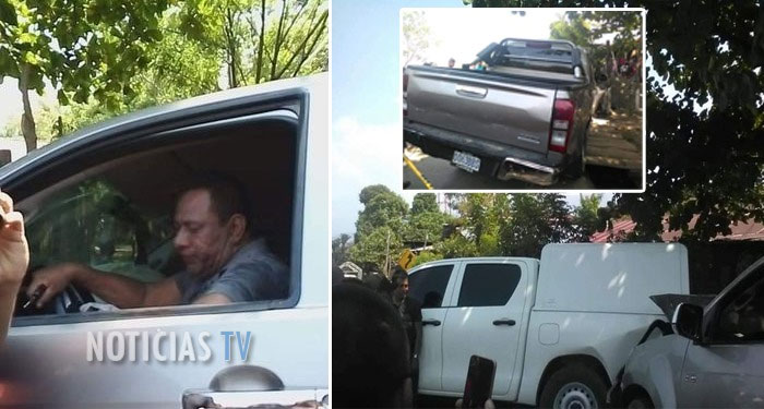Capturan al alcalde de Santa Catalina La Tinta, Gilberto Artola; chocó contra la unidad del MP
