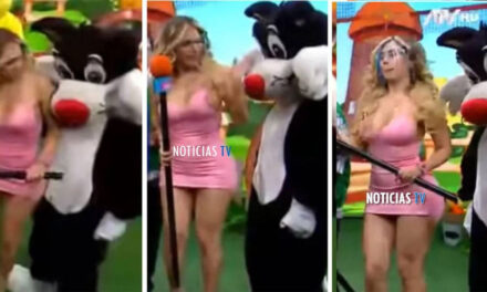 VIDEO | Mujer con vestido corto habría sido acosada en directo en programa de TV