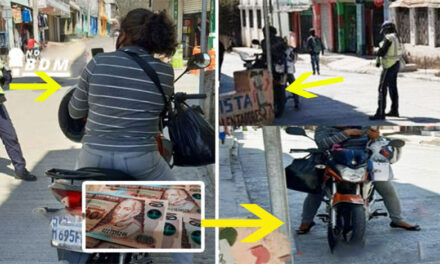 PMT le ponen multa a una mujer por no respetar señales de pavimento fresco