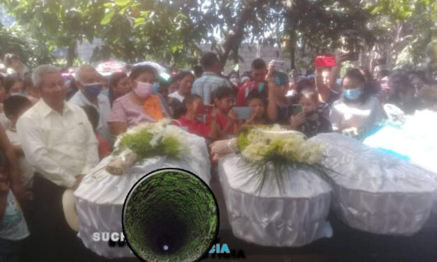 Le dan el Último adiós al los 4 niños que perdieron la vida al caer a profundo pozo en Suchitepéquez
