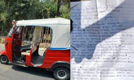 Integrantes de barrio 18 acribillan a balazos a un mototaxista dejando una nota