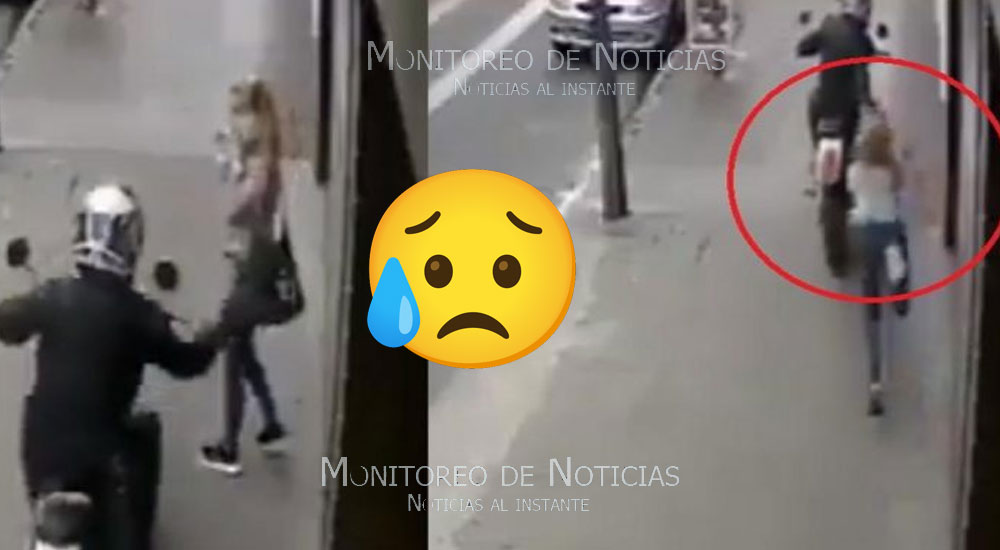 Mujer muere instantáneamente luego de ser asaltada (Video)