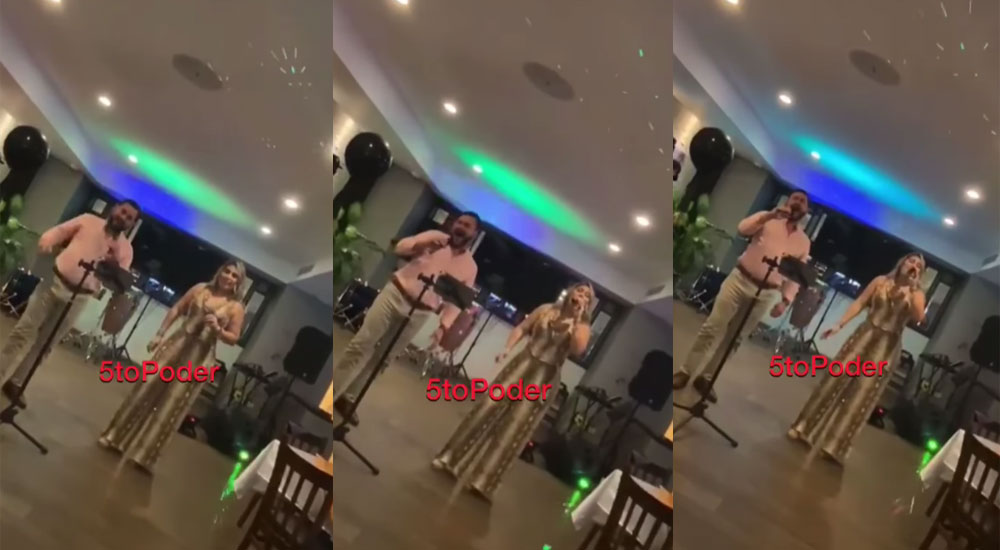 Jimmy Morales canta junto a su esposa en restaurantes por crisis económica (Video)