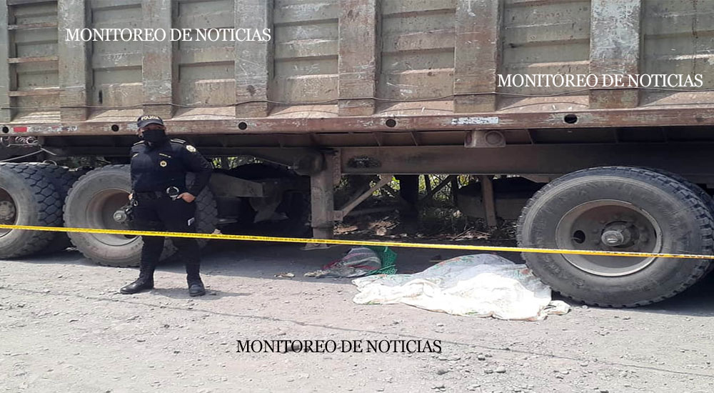 Tortilleras son atropelladas por un camión en Aldea Bolivia Suchitepéquez