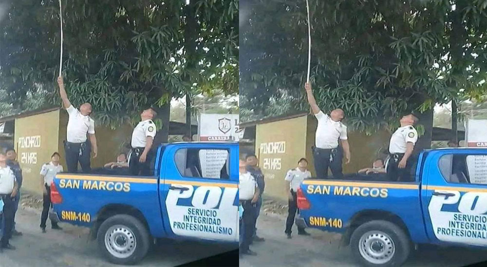 Chapines quieren igualdad y piden prisión para los agentes de PNC que fueron captados robando mangos