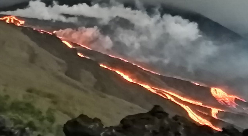 Autoridades alertan por fuerte explosión del Volcán Pacaya
