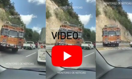 Bus de los transportes Quichelenses se sube el arriate para irse contra la vía (Video)