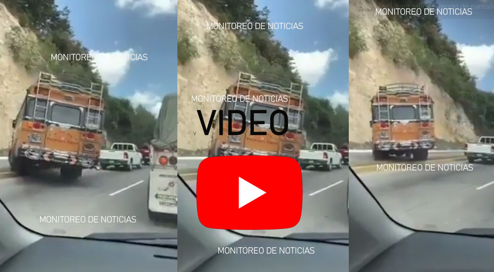 Bus de los transportes Quichelenses se sube el arriate para irse contra la vía (Video)