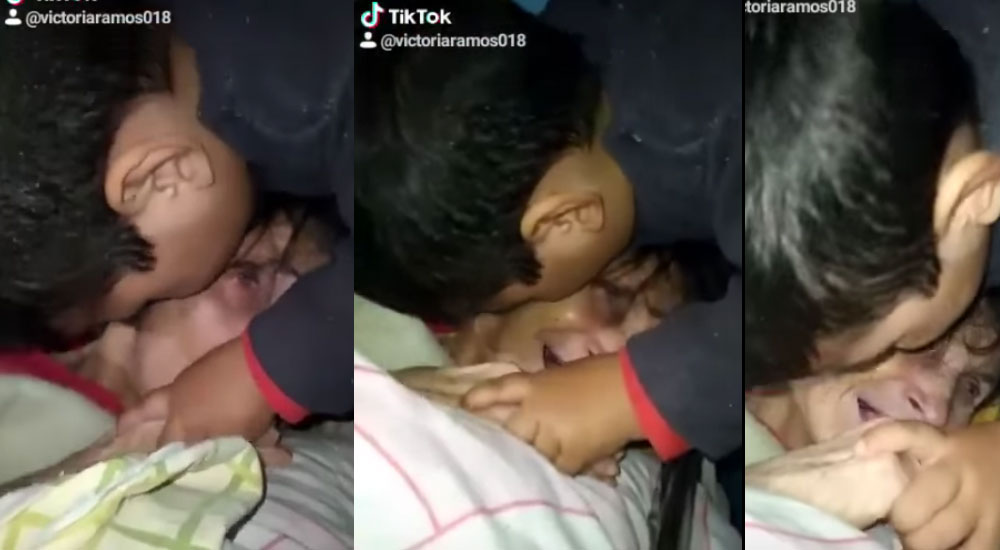 VIDEO: Niño besa a su abuelita sin saber que ella se encuentra en sus últimos segundos de vida
