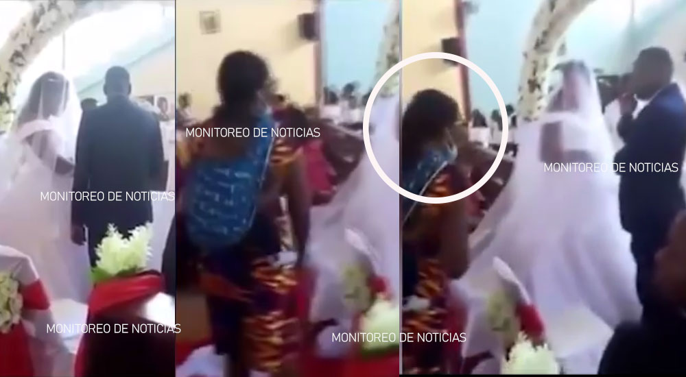Una mujer interrumpe una boda “Este hombre es mi esposo” (Video)